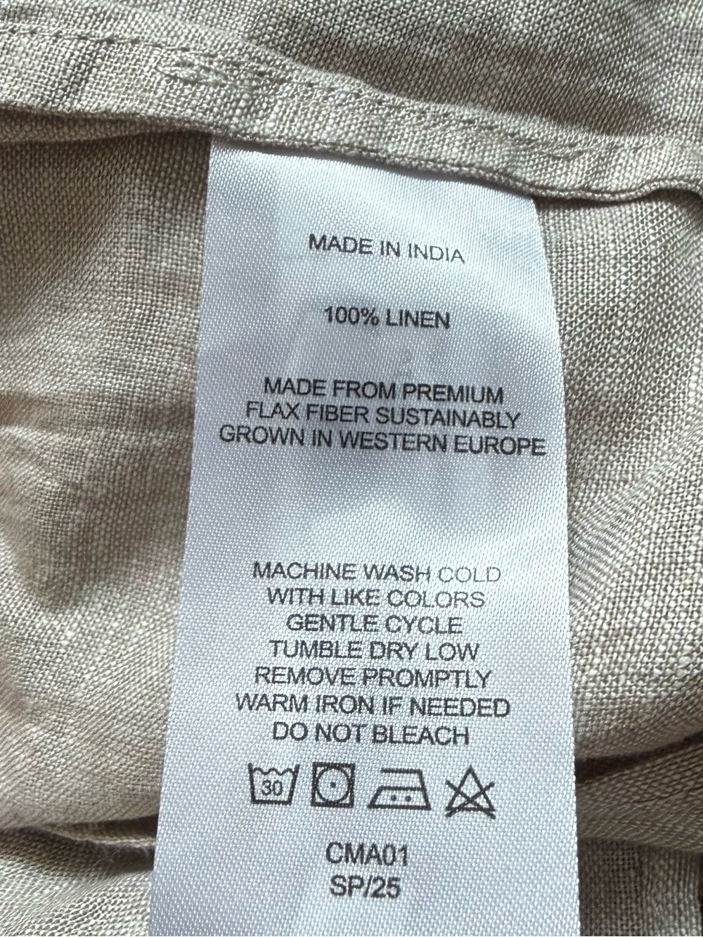 Quince 100% European Linen Smocked Midi Dress size S Small NWOT - Picture 11 of 12